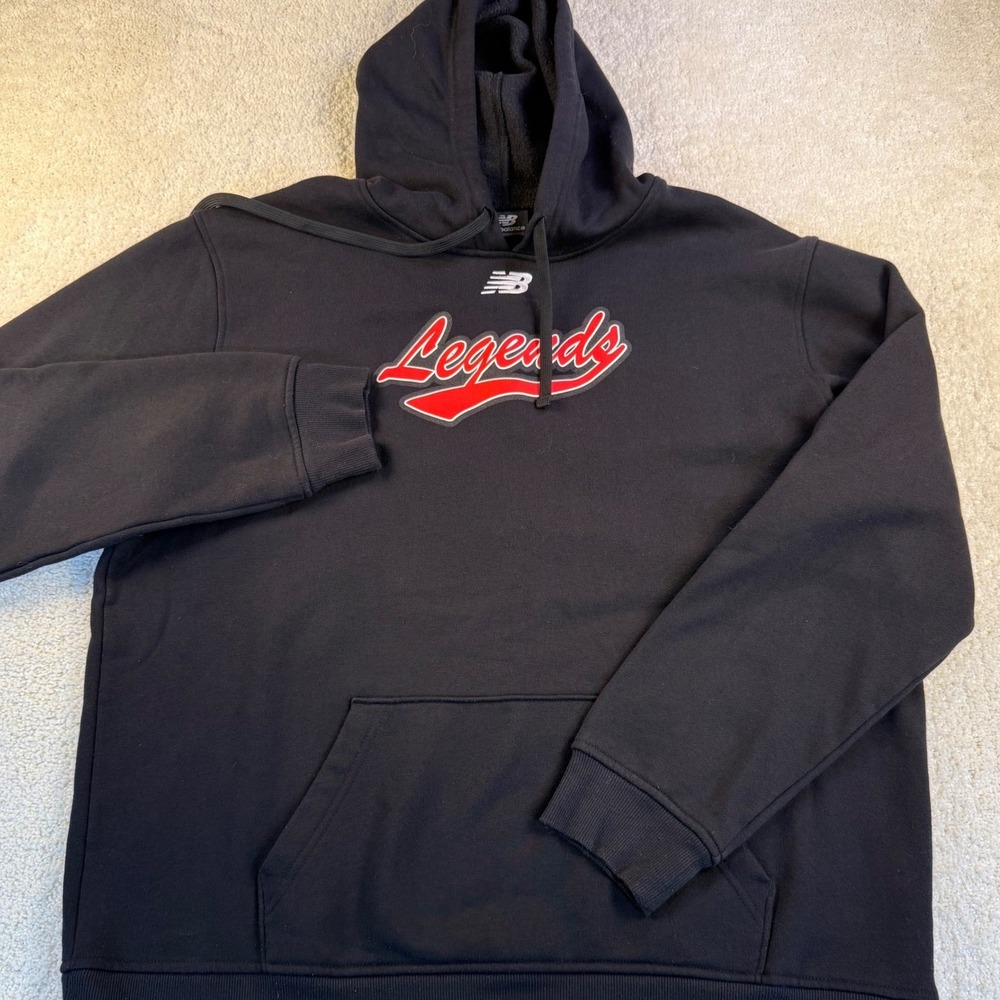 New Balance Jordan 17 Legends Black Hoodie Sweatshirt Pullover‎ Mens Size XL